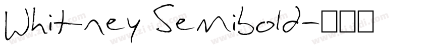 Whitney Semibold字体转换